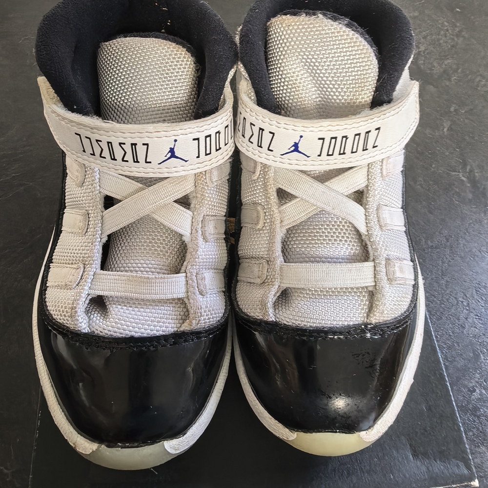 Jordan Kids Black and White Sneakers